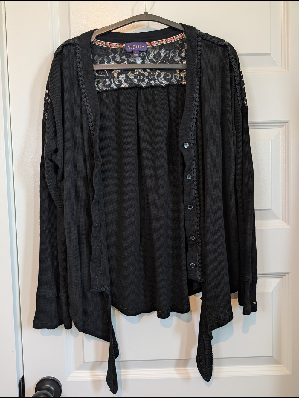 Artesia Black Lace Cardigan